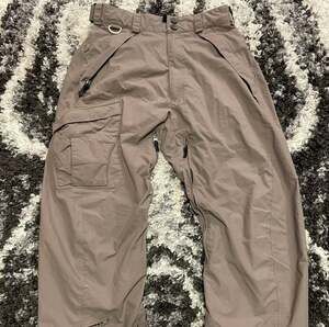 Vintage Volcom Snowboard Cargo Pants Stone Taupe Grey